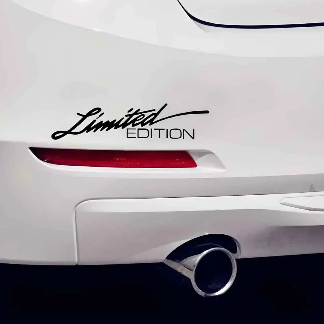 Creative Text Limited Edition Personalized Car Sticker creative&funny stickers for cartoon fans&lover,high quality for car truck