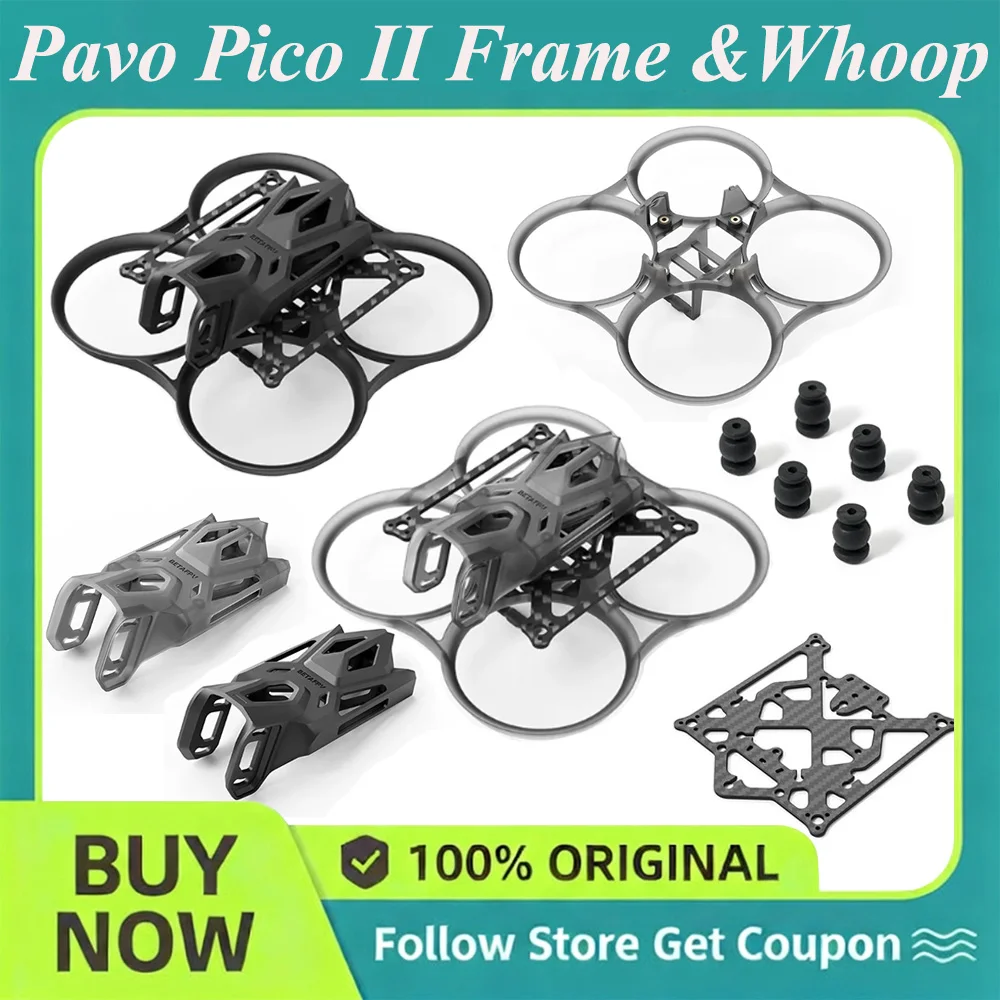 BETAFPV Pavo Pico II Brushless Whoop-Rahmen / Whoop-Duct / O4 Air Unit Halterung II / Obere Platte / Stoßdämpferkugeln