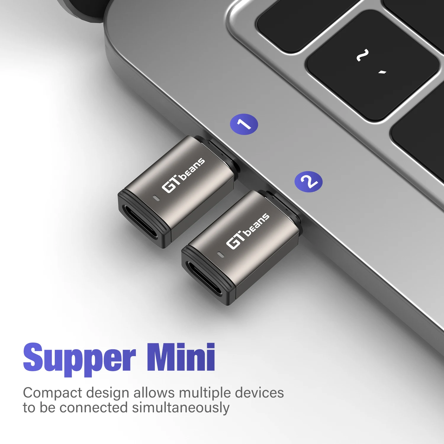 USB C Magnetic Adapter 100w Fast Charging USBC Adapter Straight 11Pins Data Transmission For MacBook Pro and More Type C Devices