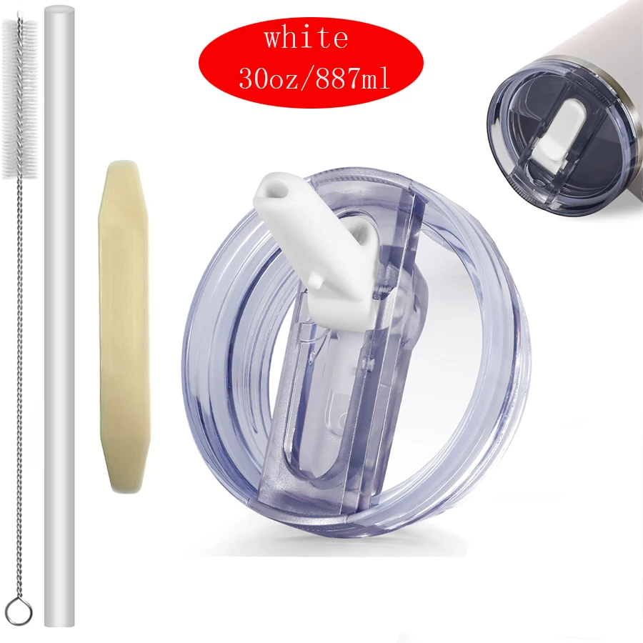 30oz Flip-Strohhalm-Deckel für Stanley 2.0 Tumbler, auslaufsicherer Ersatzdeckel, kein Verschütten, für Stanley Cup Zubehör