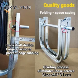 SKYLYNN Foldable Galvanized Steel Pay-Off Rack Labor-Saving Artifact For FTTH Drop Cable Network Cable Cat6/Cat7