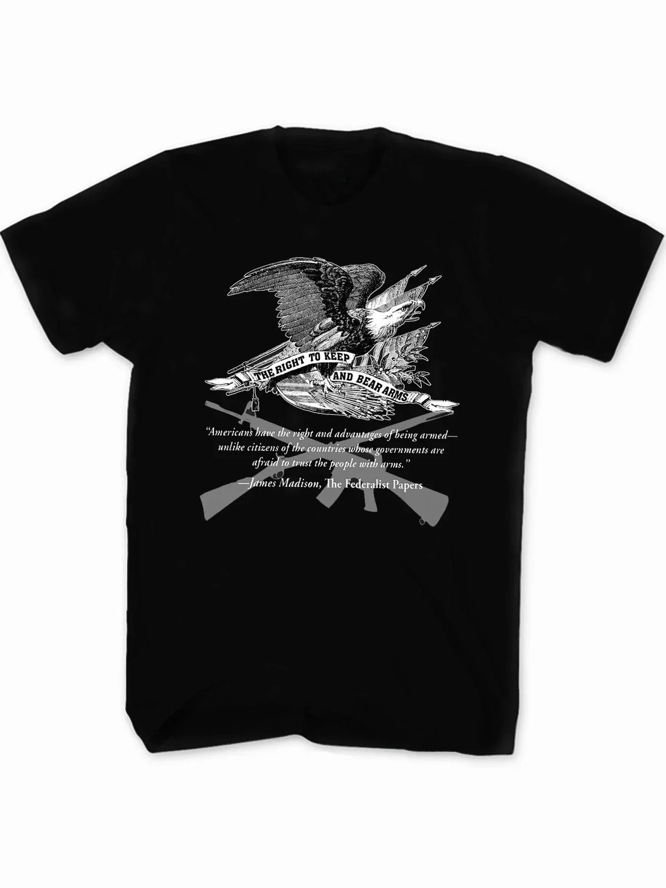 The Right To Keep and Bear Arms. 2nd Amendment Supporter T Shirt. New 100% Cotton Short Sleeve O-Neck Casual T-shirt Size S-3XL