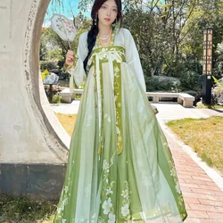 Chinese Style Elegant Hanfu Dress Set Cosplay Fairy Costume Dress Tang Dynasty Traditional Women Vintage Princess Dance Robes