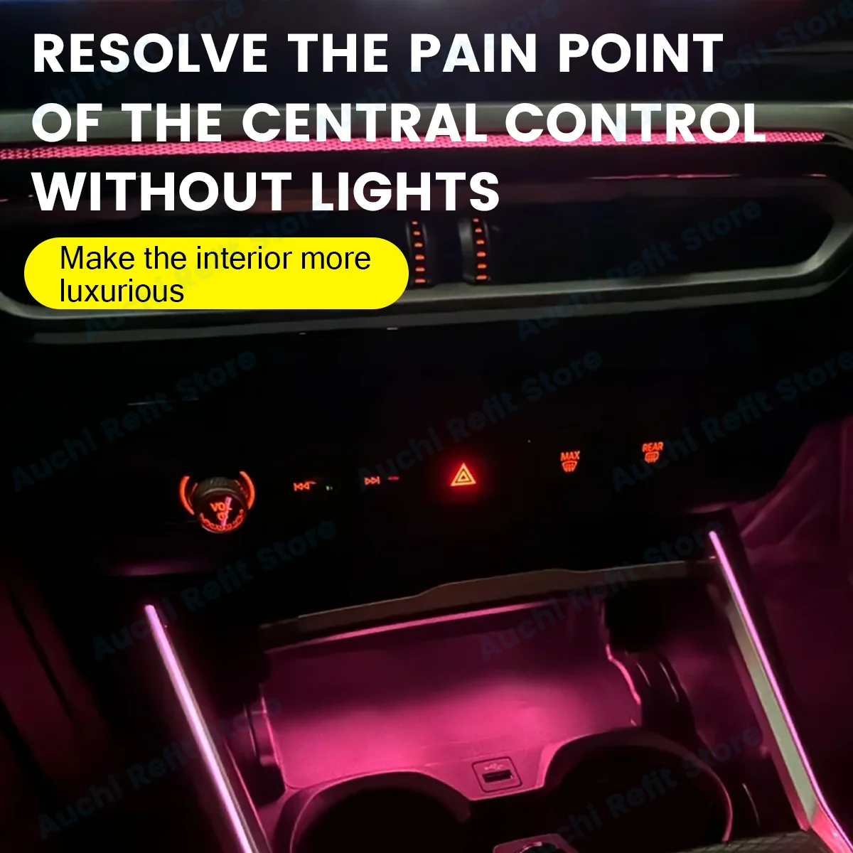 11 Colour Car LED Vents For BMW 2023+ G20 G22 G80 G82 i3 i4 M3 M4 Auto Center Console Air Outlet Decorative Lamp Ambient Lights