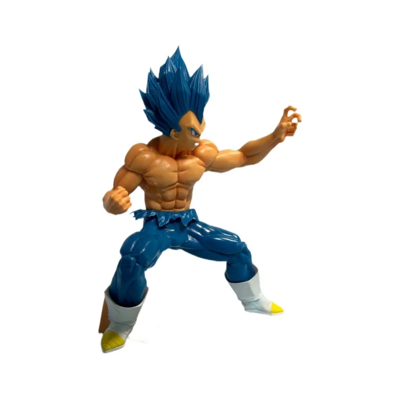 

19cm Anime Dragon Ball Gk Blue Vegeta Super Saiyan Statue Pvc Action Figurine Collection Handmade Model Birthday Gift Decor Toy