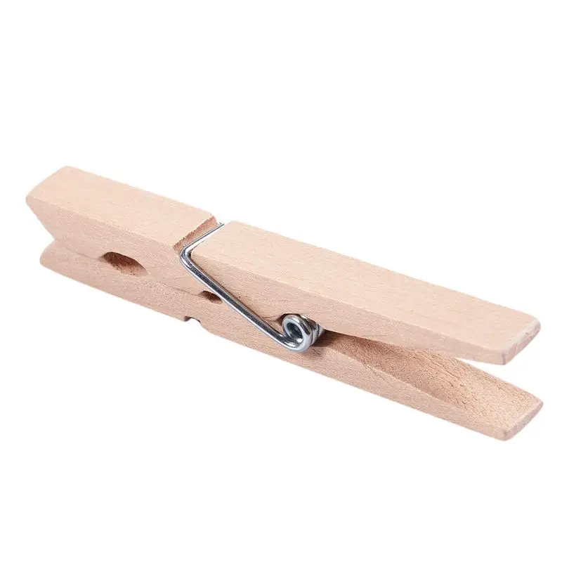 EYFL-Wooden Clothes Pins Pegs Hanging Clips 48 Pcs