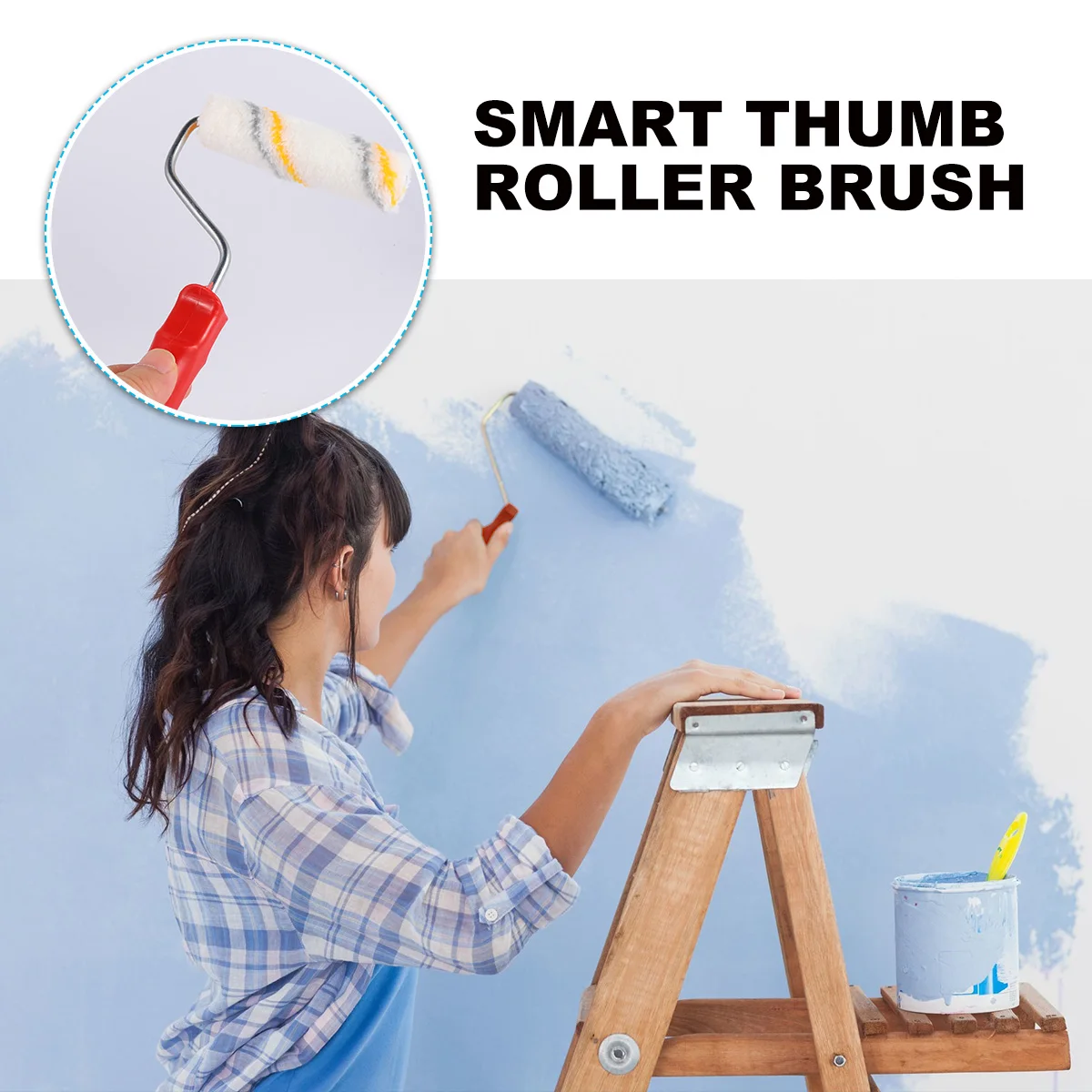 

21pcs Mini Paint Roller Brush Set Wall Coating Tool Professional Decorators Roller For Doors Baseboards Chair Rails Durable Easy