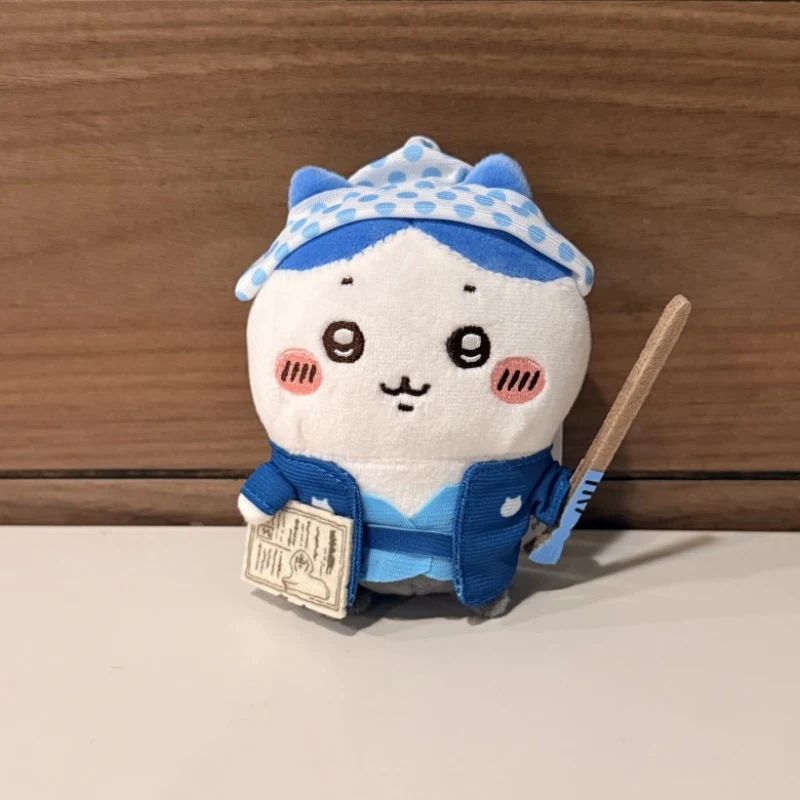 Japanese Style Samurai Chiikawa Plush Keychain Kawaii Cartoon Usagi Hachiware Momonga Shisa Kurimanju Soft Pendant Bag Charm view 6