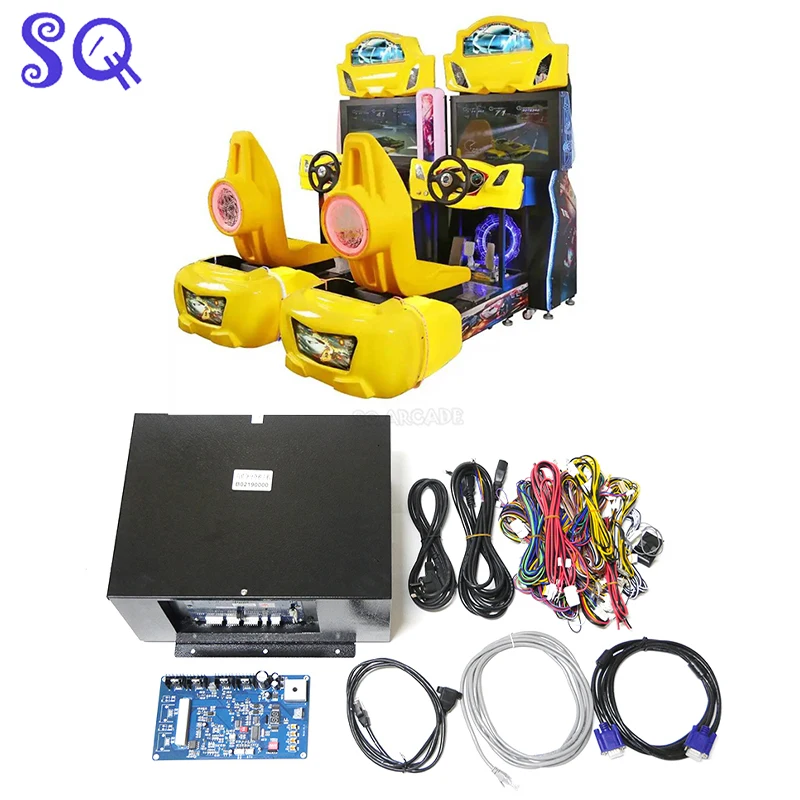 

2025 NEW Popular High Quality Video Car Racing Arcade Game Machine Simulator kit DIY driving For Kids And Adults Double Game