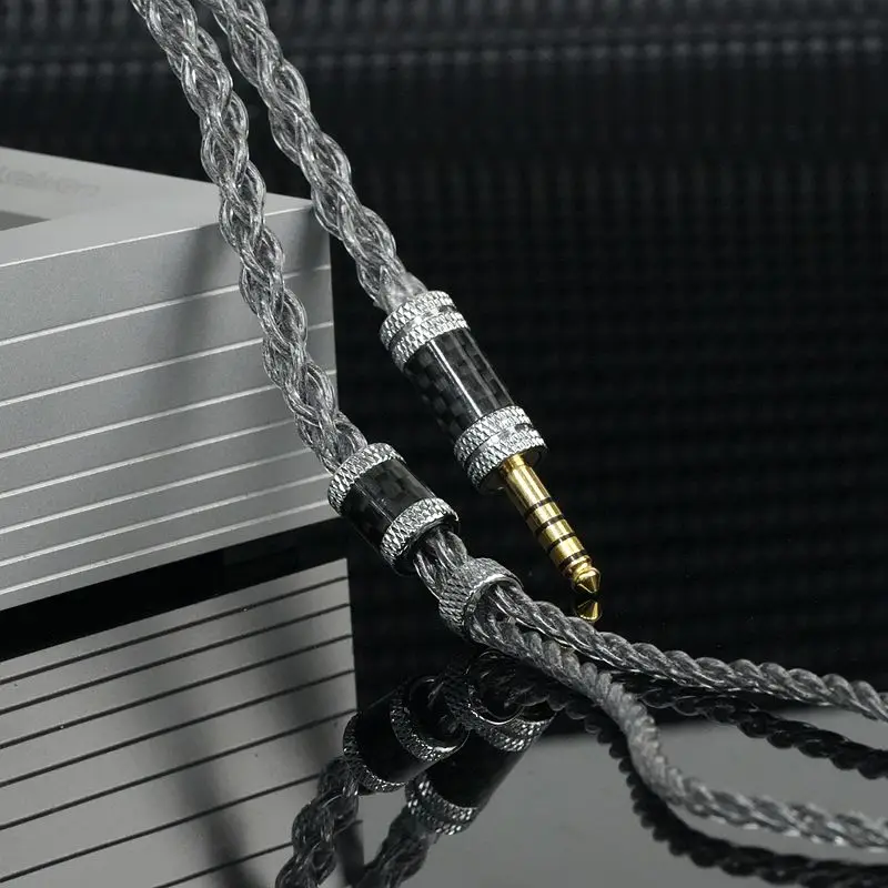 ZiSin-315 6 コア黒インイヤー HIFI イヤホンアップグレードケーブル