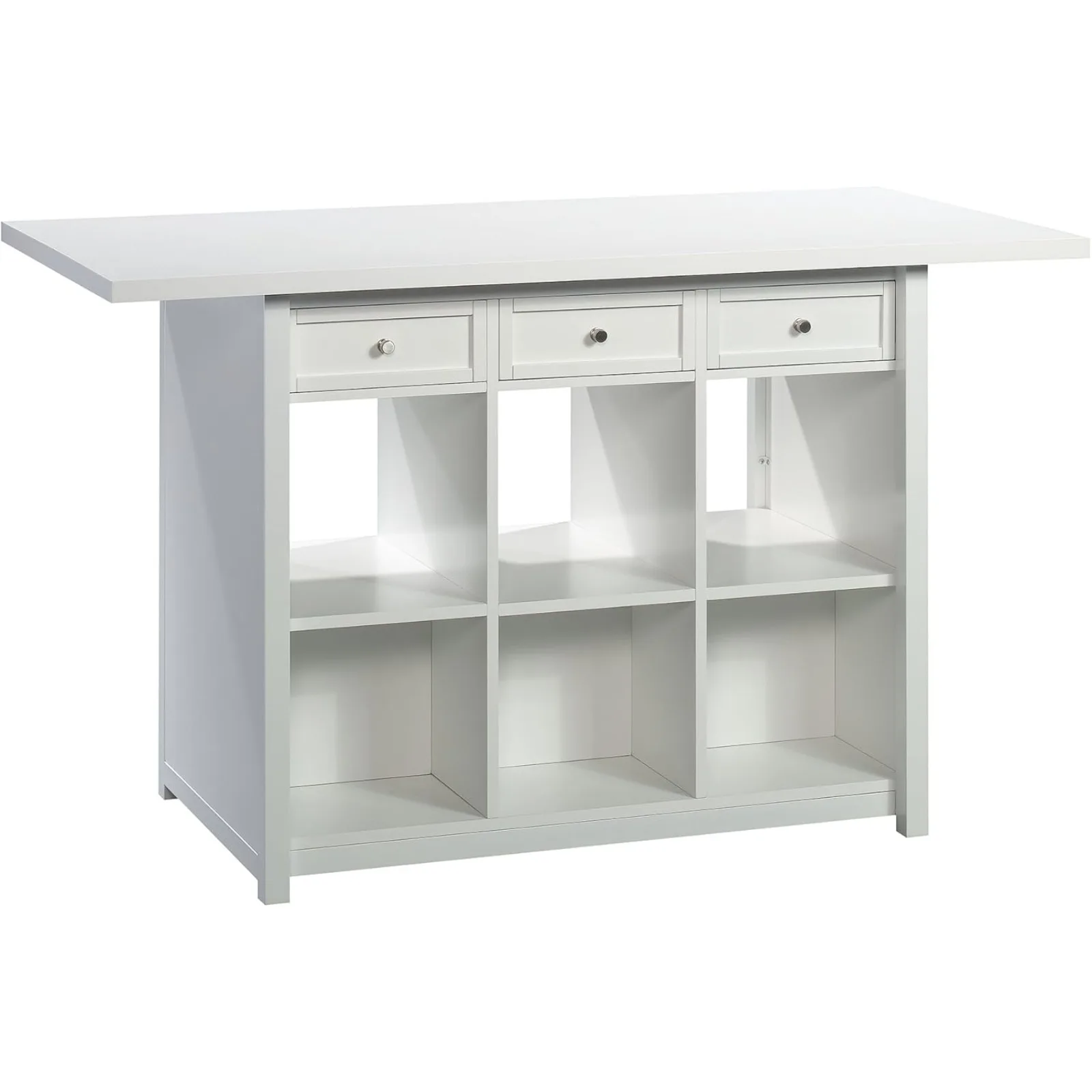 US Craft Pro Series Work Table/ pantry cabinets, White finish