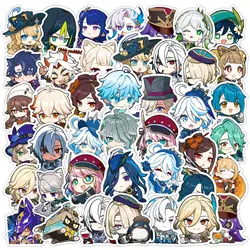 10/50Pcs Game Anime Genshin Impact Stickers Kawaii Vinyl Decals Laptop Guitar Luggage Bike Car Motorcycle Waterproof Sticker