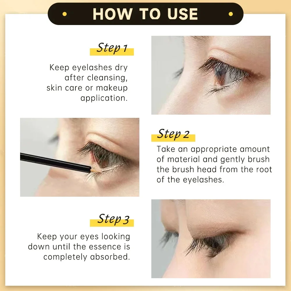 Fast Eyelash Growth Serum Natural Eyelashes Enhancer Longer Thicker Eyebrow Lift Eye Care Nutrition Liquid Fuller Lashes Product