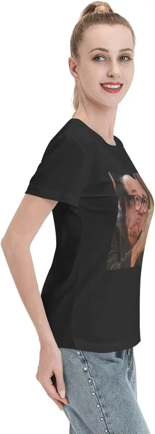 Danny Devito T Shirt Woman'S Cotton Loose O-Neck Tee Sports Short Sleeve Tops