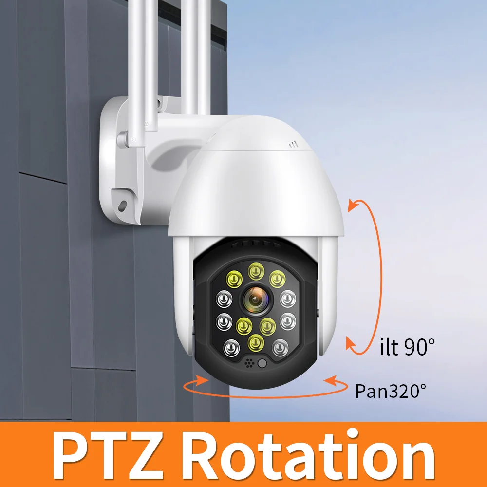 2MP Speed WIFI Camera Wireless Two Way Audio YCC365 Plus Home Security Surveillance Waterproof Pan Tilt Camera Outdoor