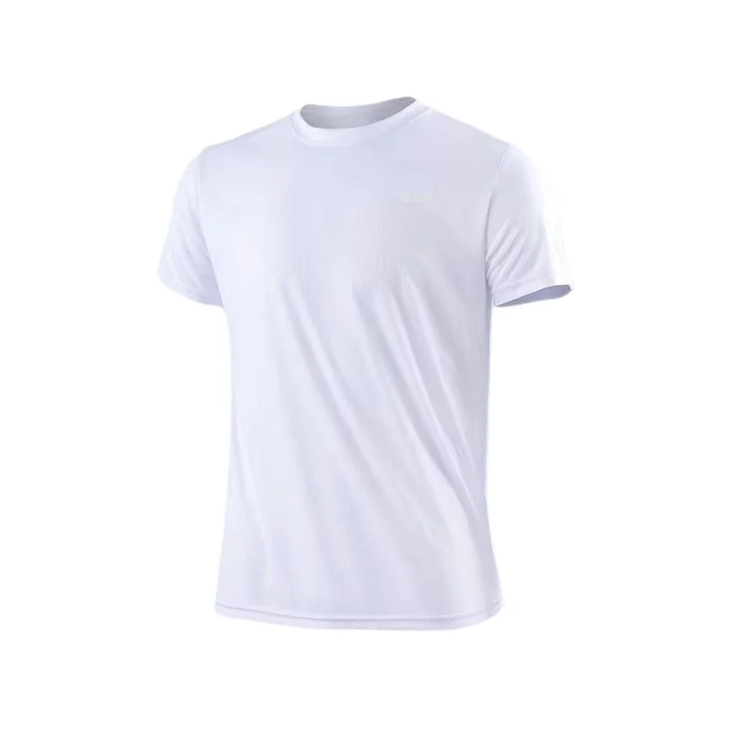 Heren Sneldrogend Gym Hardlopen met korte mouwen Vochtafvoerend T-shirt met ronde hals Trainingsoefening Gym Sportshirt Tops Lichtgewicht