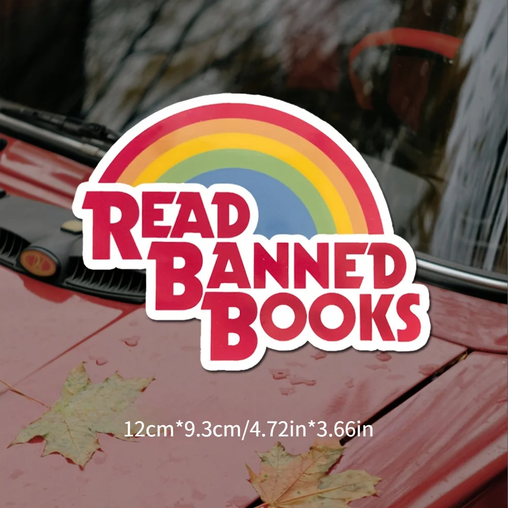 

Waterproof vinyl stickers for cars, laptops, water bottles and toolboxes - durable car stickers for outdoor use, reading banned