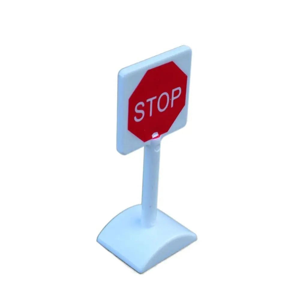 Road Block Dollhouse Speed Limit Sign Model Toy Mini Simulation City Road Signs Miniature Durable Mini Traffic Road Signs