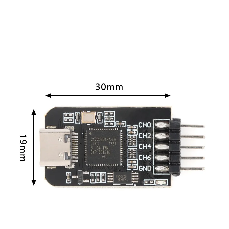 Imagem -04 - Analisador Lógico Nanodla Tipo-c Scm Braço Depuração Fpga Análise de Protocolo 24mhz Samplerate Canais Open Source Sigrok Pulseview