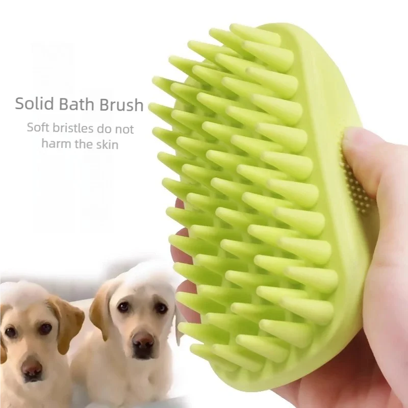 

1Pcs Pet Bathing Bath Massage Brush Silicone Brush for Medium and Large Pets Cats Bathing Brush Removes Loose Hair Pet Supplies