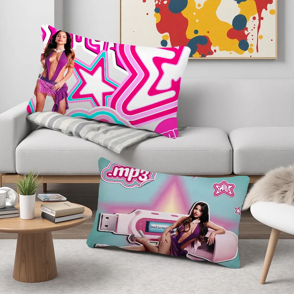 cushion Mp3 cover Rectangle Pillow Case Printing E-emilia Bedside Singer Mernes Sofa Room Home Decoration Pillowcase
