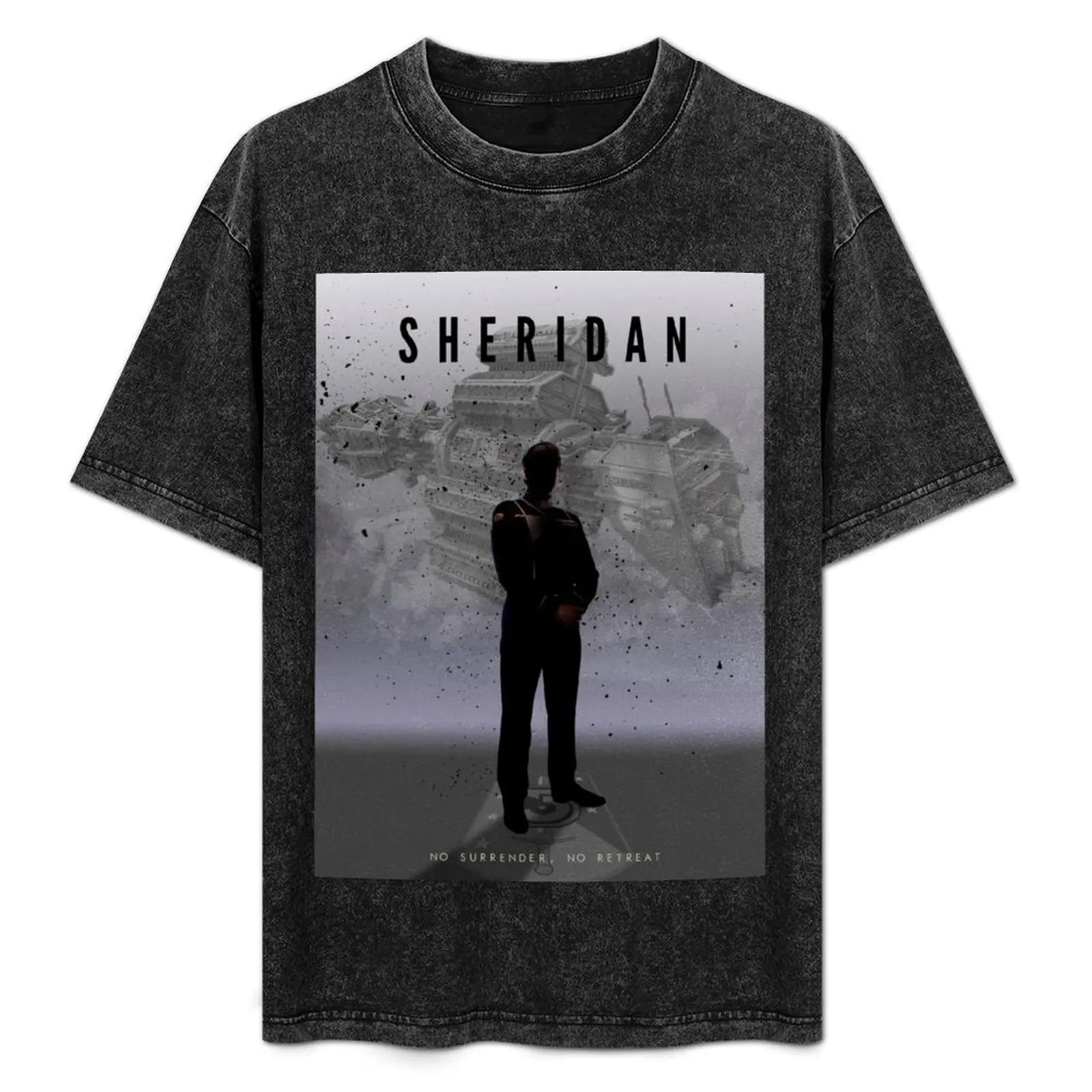 Babylon 5 - Camiseta Sheridan, camiseta de verano ligera y transpirable