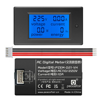 Peacefair PZEM-021-VH Single Phase Voltammeter Digital Wattmeter Power Meter Energy Meter 220V 10A Electric Power Analyzer