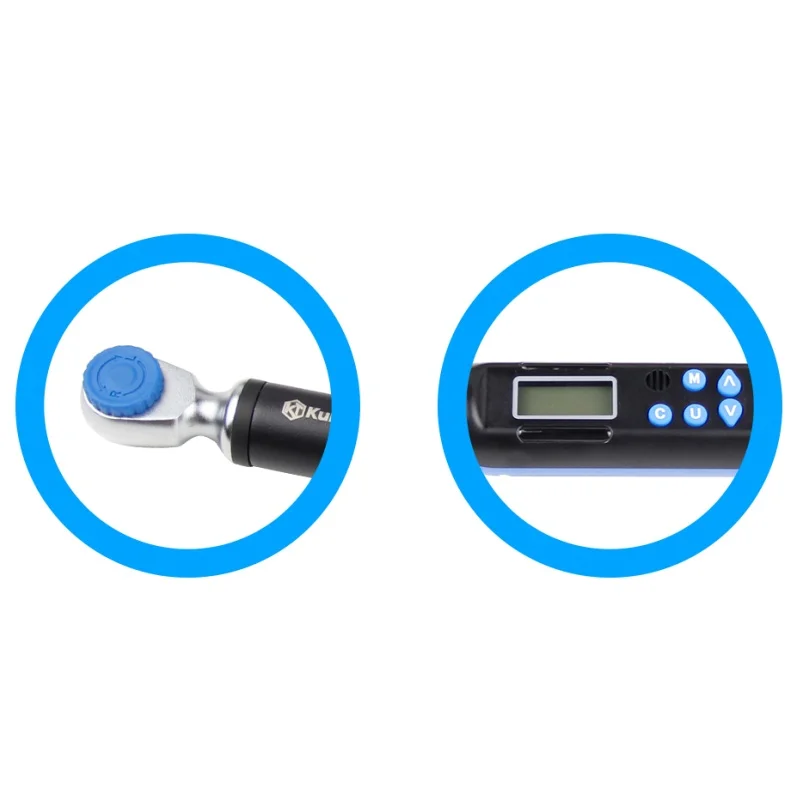 Kuntai Electronic Industrial Grade High Precision Digital Torque Wrench Chrome Vanadium Steel Adjustable Angle Assembly Tool
