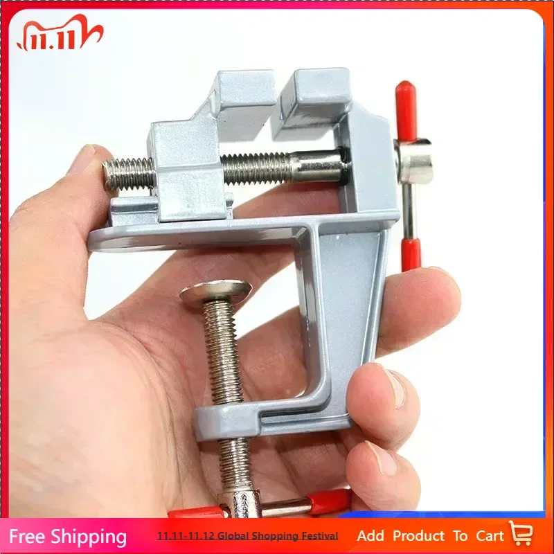 ミニベンチ万力マルチファンクショナル 3.5 インチアルミミニチュア小さな宝石商趣味クランプテーブルフラットプライヤーツールバイス