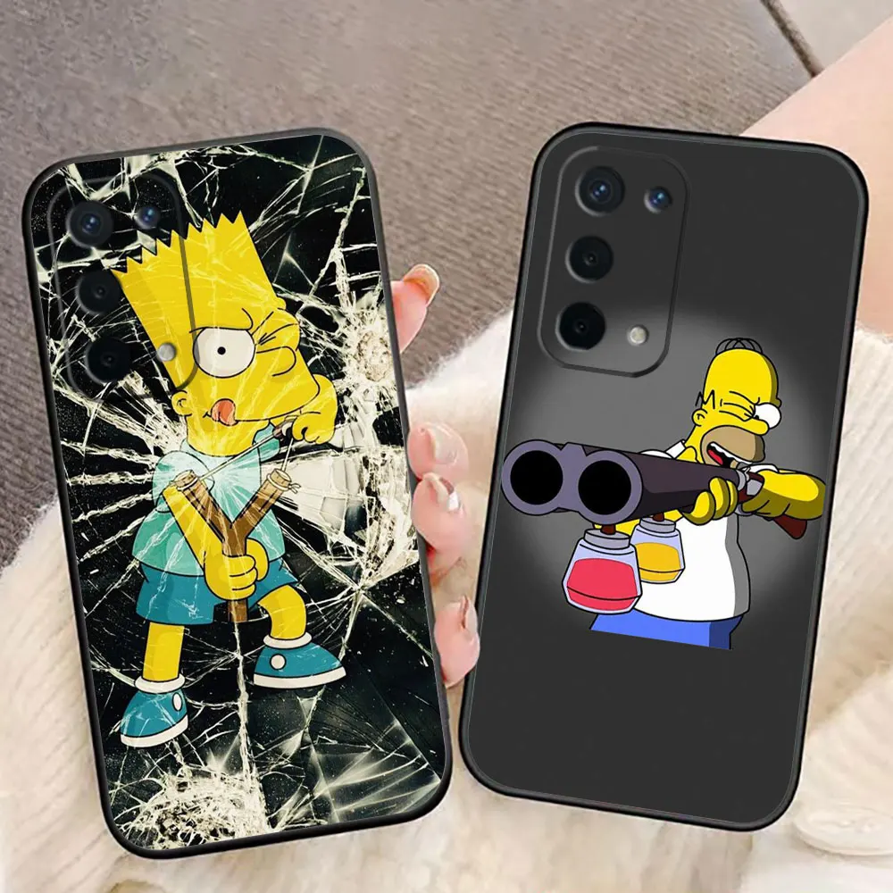 Funny The Homer S-Simpsons Case For OPPO A9 A15 A16 A17 A38 A53 A54 A55 A57 A60 A71 A73 A74 A76 A778 A92 A93 A94 A98 Case Funda