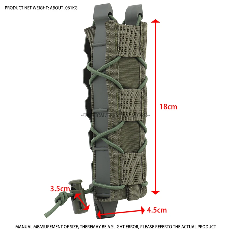 MP5 MP7 Mag Pouch 9mm .45 Long Magazine Holder Bag Tactical Modular MOLLE Open Mag Pouch Carrier Hunting Airsoft Accessories