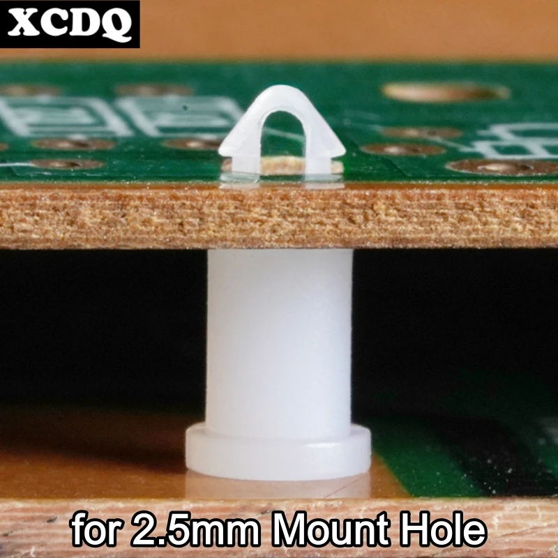 100pcs Single Head Aircraft-Type Isolation Standoff Nylon Snap Spacer Insulating Space Support Isolation Column for 2.5mm Hole