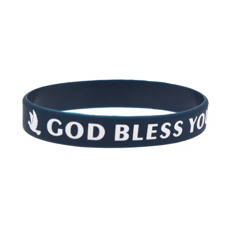 50 Stück Christliche Bibelvers-Silikon-Armbänder Jesus Inspirierende Gummi-Armreifen – Detail 8