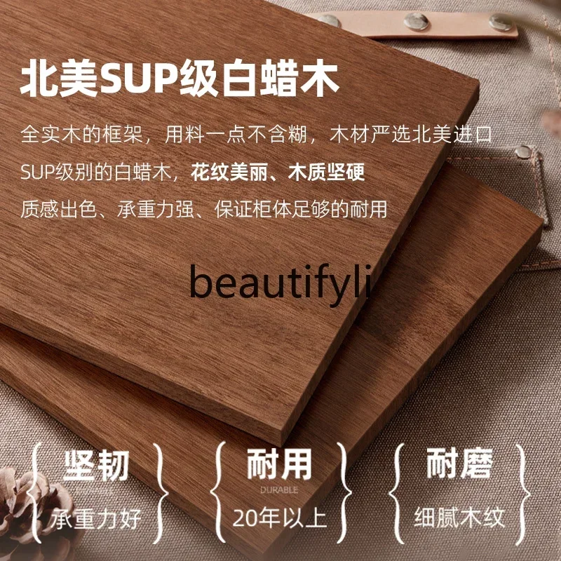 Asmt14 New Household living room storage locker medieval wall drawer storage dining side cabinet sofa side cabinet