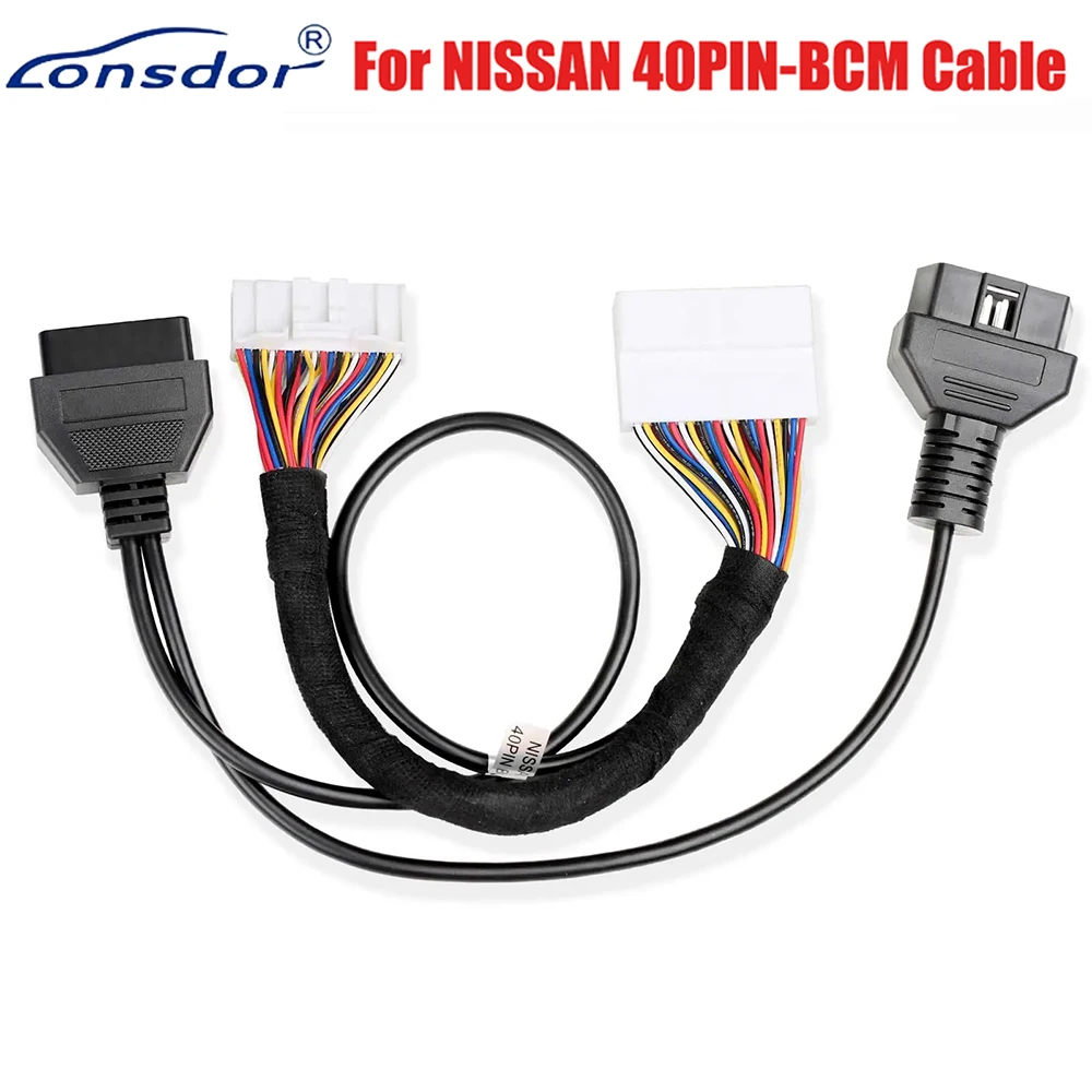 NISSAN 40PIN-BCM Cable For Nissan X-Trail T33/Pathfinder/Mitsubishi Outlander/Sylphy B18 Works With K518ISE K518S