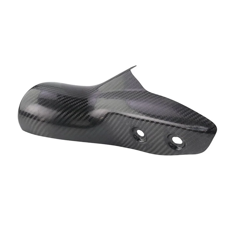 Motorcycle Exhaust Muffler Escape Cover Carbon Fiber Protector Heat Shield Cover Guard for Qianjiang