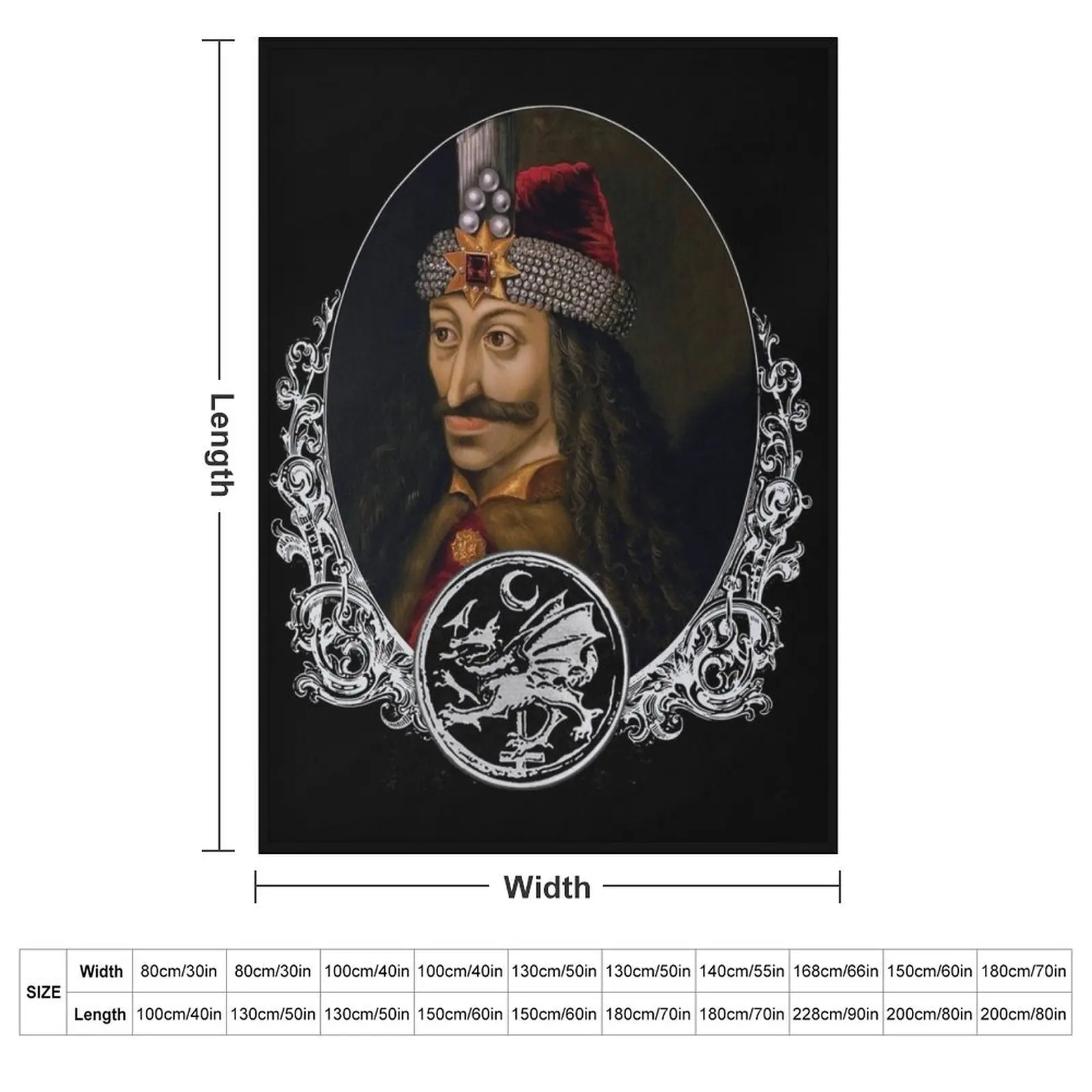 Vlad Dracula Throw Blanket Nap bed plaid Luxury Throw christmas gifts Large Luxury St Blankets