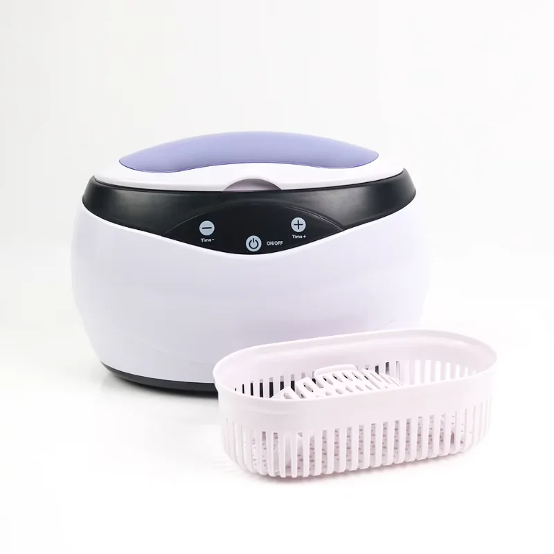 Ultrasonic Cleaner Bath For Household Jewelry Ultrasonic Cleaning Machine Wash Denture Jewelry Watch Manicure Nail Tools 650ML