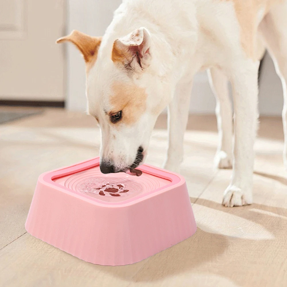 1500ML Large Capacity Dog Drinking Water Bowls Floating Non-Wetting Mouth Pet Cat Slow Anti-Overflow Water Feeding Dispenser