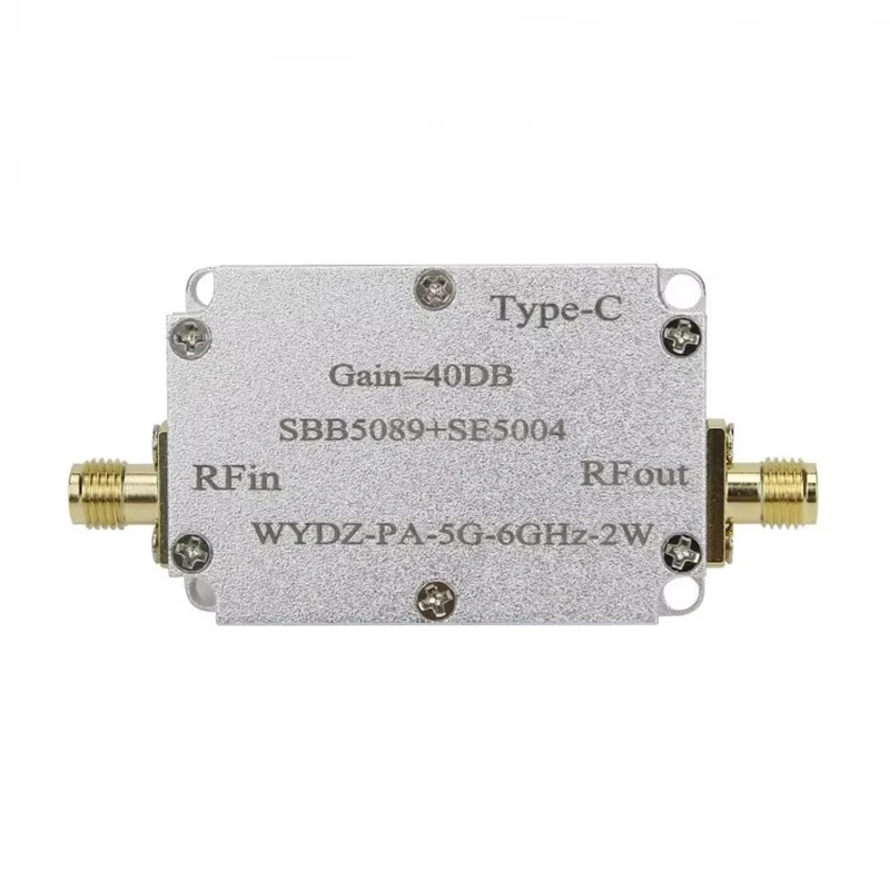 SBB5089+SE5004 40DB WYDZ-PA-5G-6GHz-2W Unidirectional Microwave Power Amplifier RF Power Amplifier Module