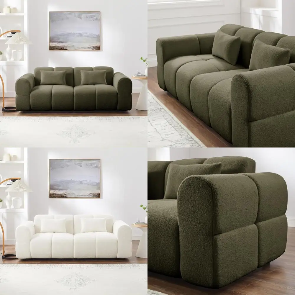 

Негабаритный современный диван с глубоким сиденьем, двухместный диван в стиле середины века для гостиной, облачный комфорт в квартире