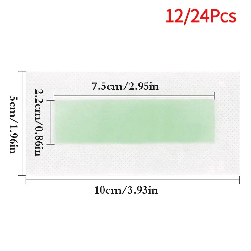 12/24Pcs Facial Lip Wax Strips For Face Chin Upper Lip Jaw Eyebrow Beard Hair Removal.