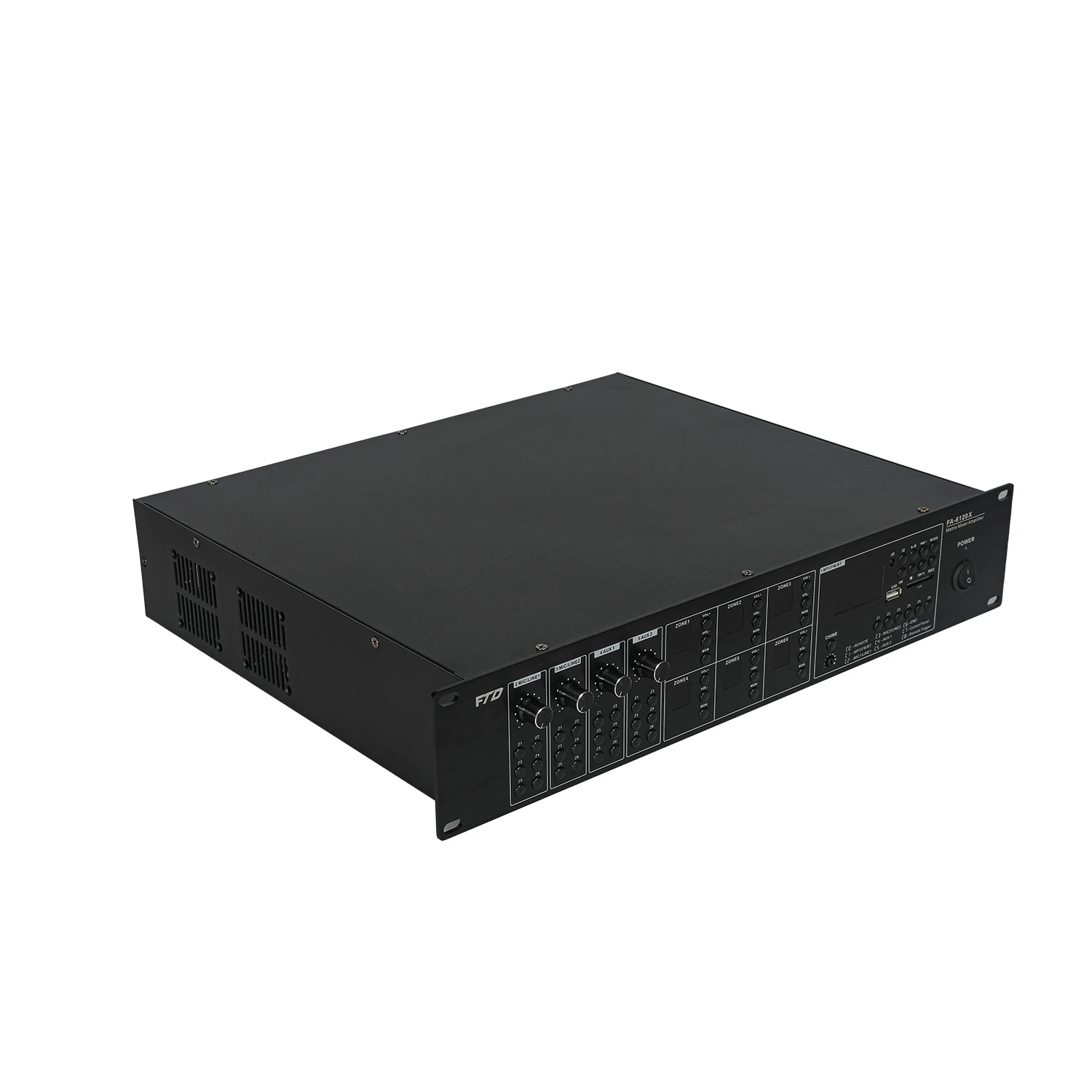 Aliexpress 6*120W 6-Channels PA System Set Amplifier Power PA Matrix Mixer for Speakers Public Address