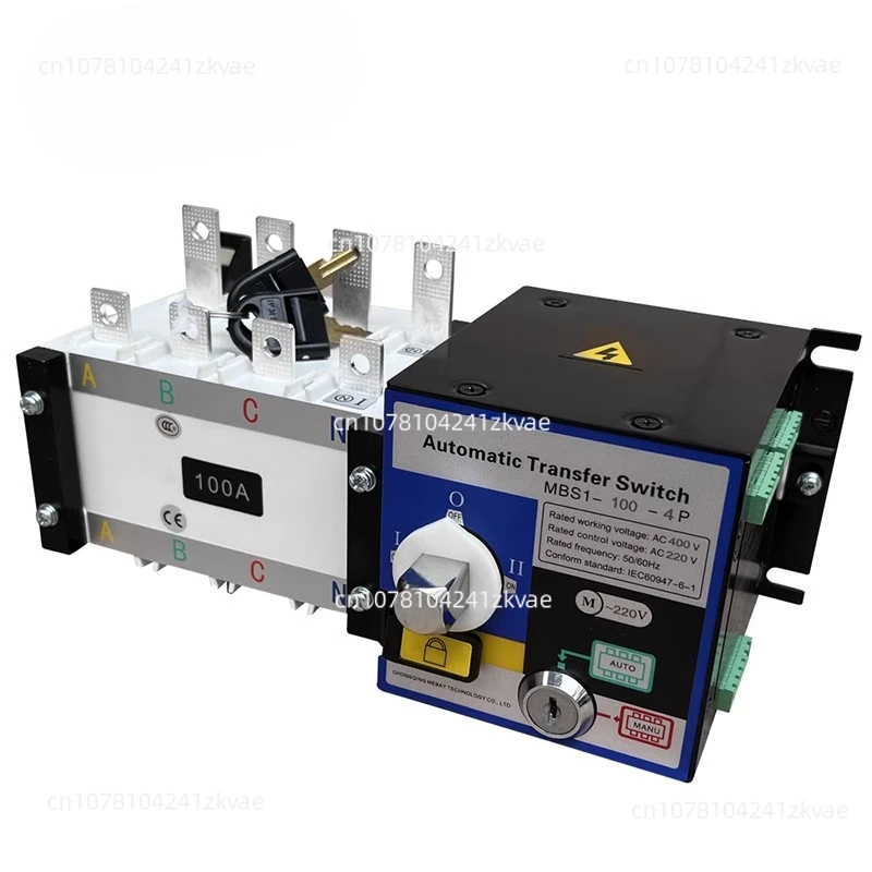 Dual power automatic transfer switch 4PYES1-63A100/250/630A three-phase four-wire isolation