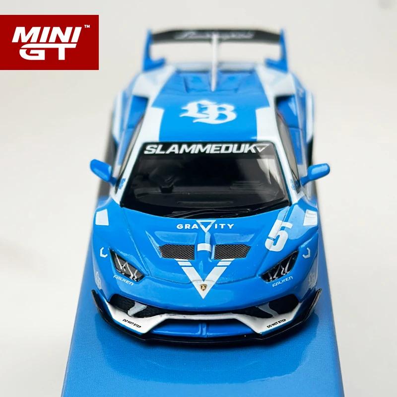MINIGT 1:64 LBWK Lamborghini Huracan GT GRAVITY Blue and White