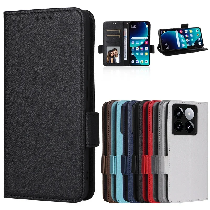 Für Xiaomi 14T Pro Luxus Flip PU Leder Brieftasche Lanyard Stand Fall Für Xiaomi Mi 14T Pro Telefon Fall