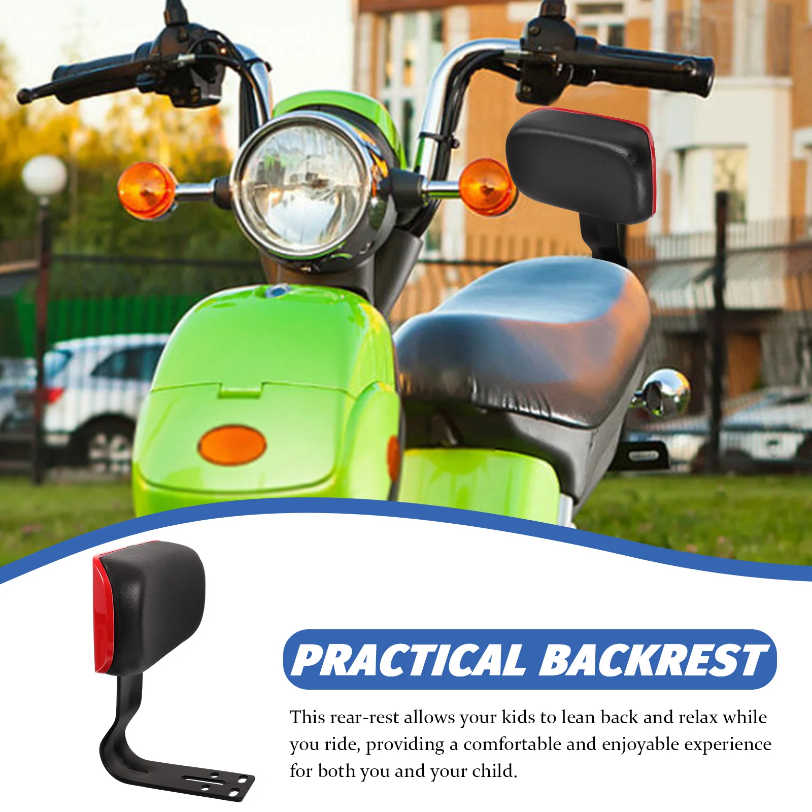 Electric Vehicle Backrest Bike Practical Seat Cushion Convenient Universal Rear for Cycling Replacement Bicycles Bikes