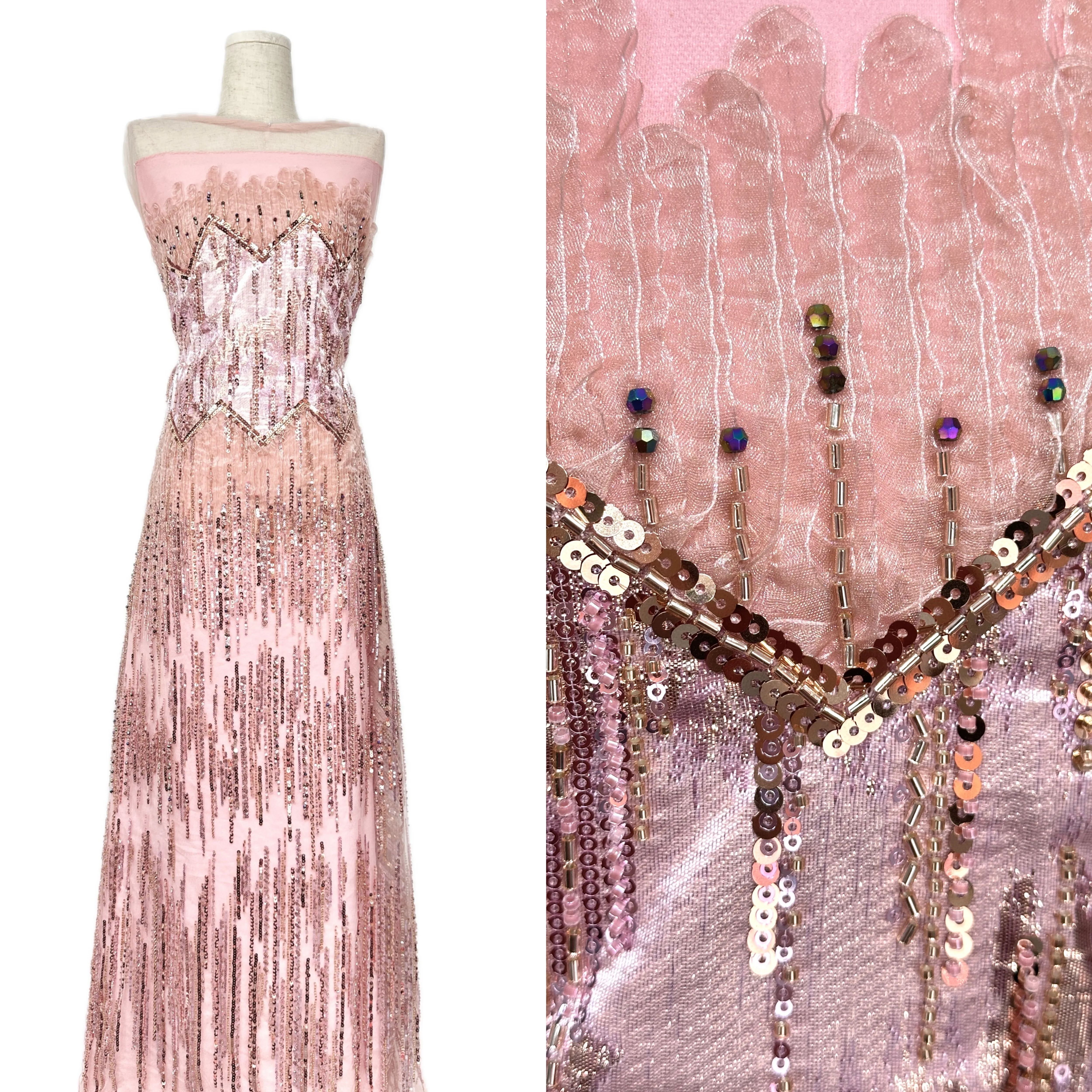 

2026 High Quality French Nigerian Sequins Net African Tulle Mesh Sequence Lace Fabric For Dress 5Yards