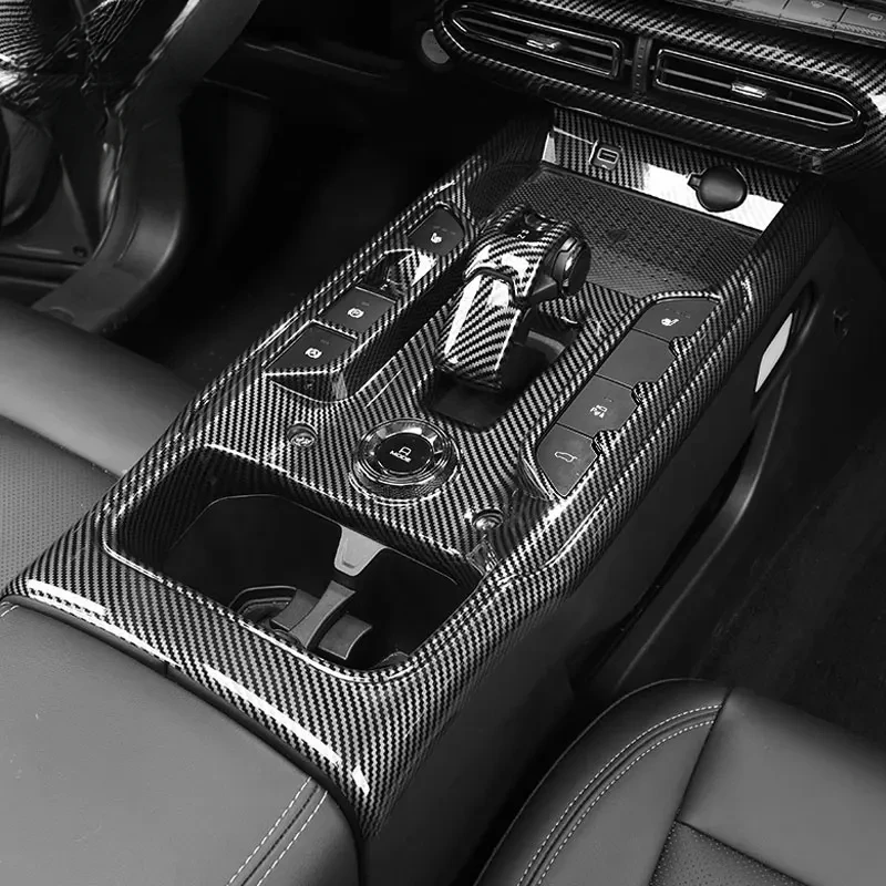 For GWM HAVAL H7 2025 2026 Car Carbon Fiber Interior Modification Dashboard Gearshift Puller Door Bowl Panel Frame Accessories