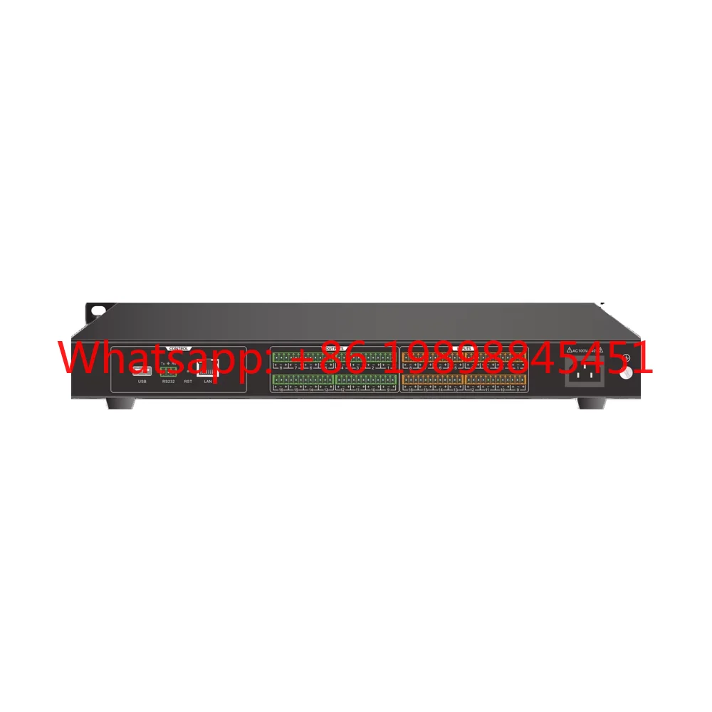Professional DSP Audio Processor, Auto Mixing, Feedback Cancellation, AGC, 50 Scene Memories, 48V Phantom Power Metal Structure